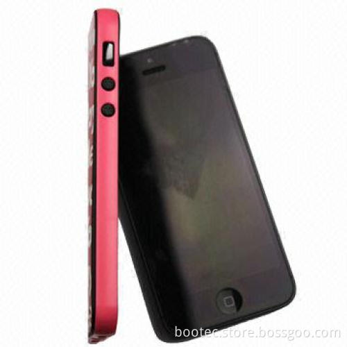 Soft-touch PC Phone Case with Frame Shape Edge for iPhone 5/5s, Adopt Latest IMD/IML Technology